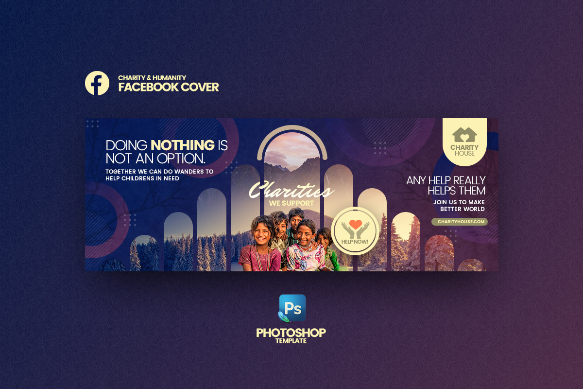 Charity House FB Cover Template in Facebook Templates - product preview 8