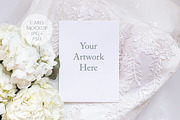 Blank White Card Mockup- Wedding