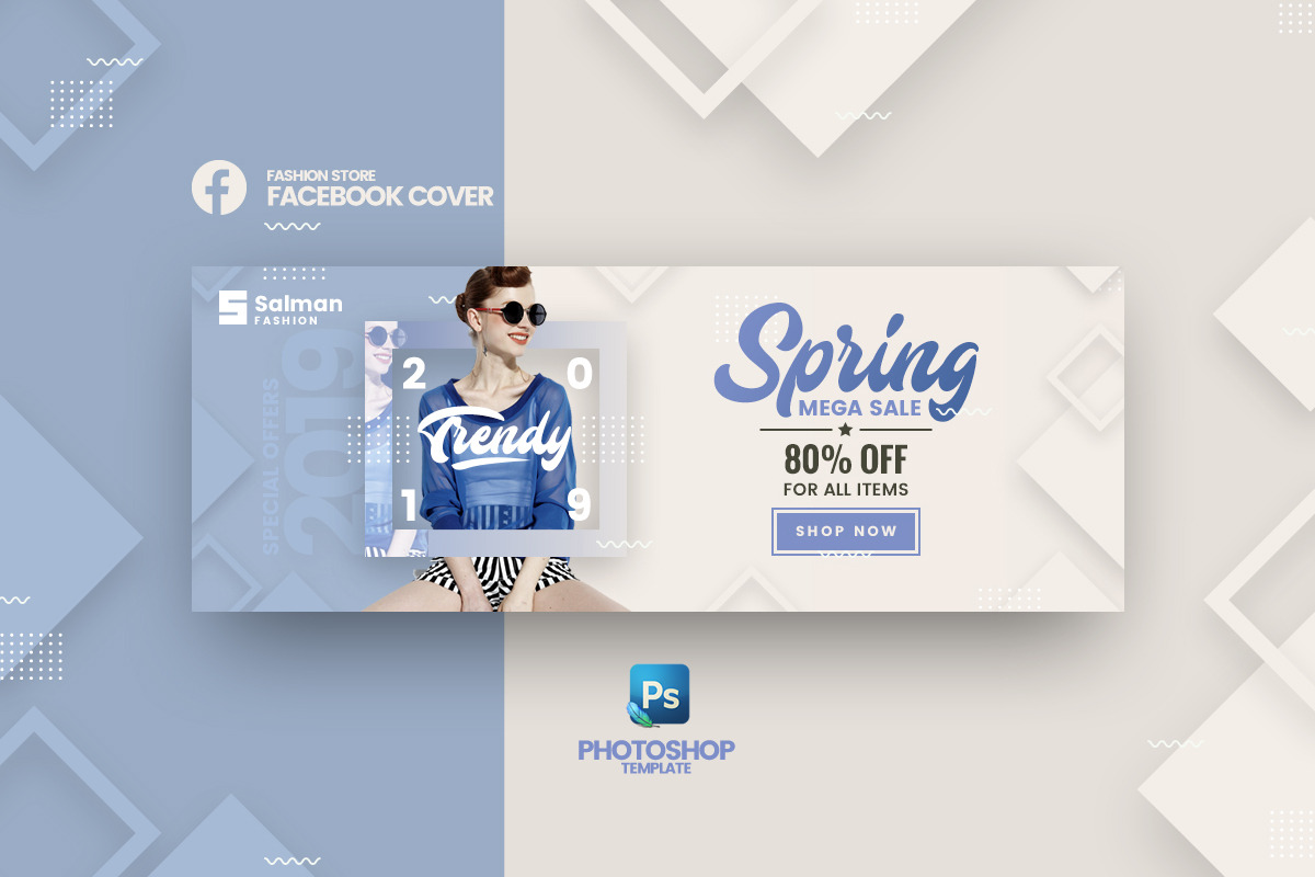 Salman - Fashion FB Cover Template in Facebook Templates - product preview 8