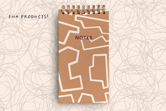 Abstract Doodles Patterns & Elements in Illustrations - product preview 9
