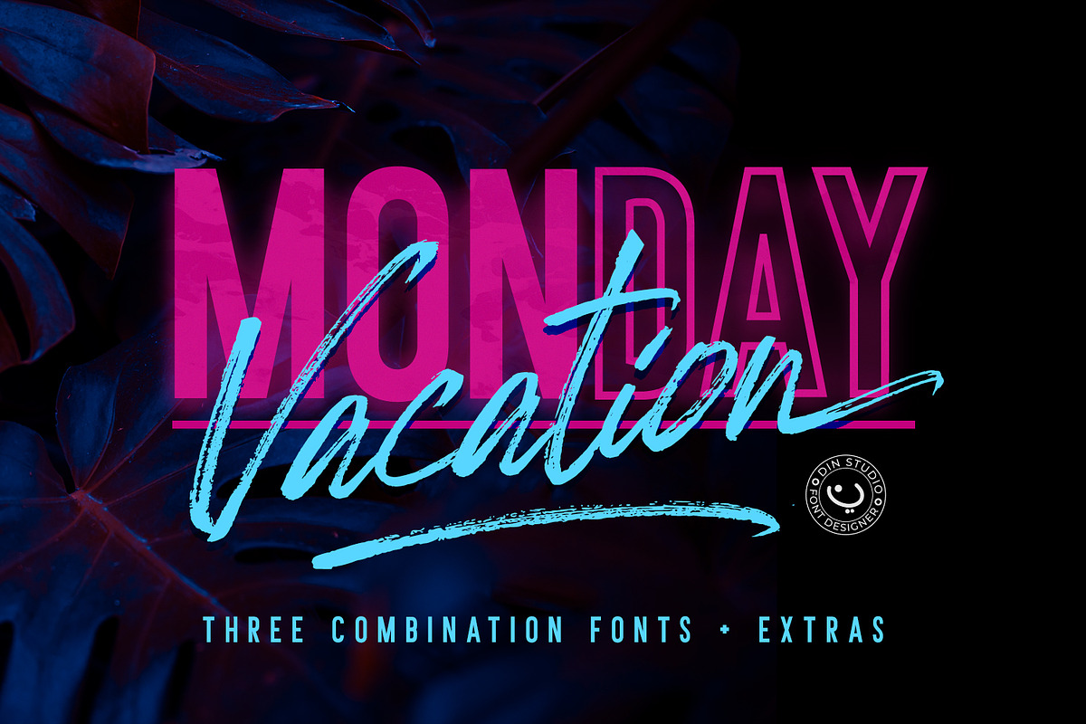 Monday Vacation + Extras in Script Fonts - product preview 8