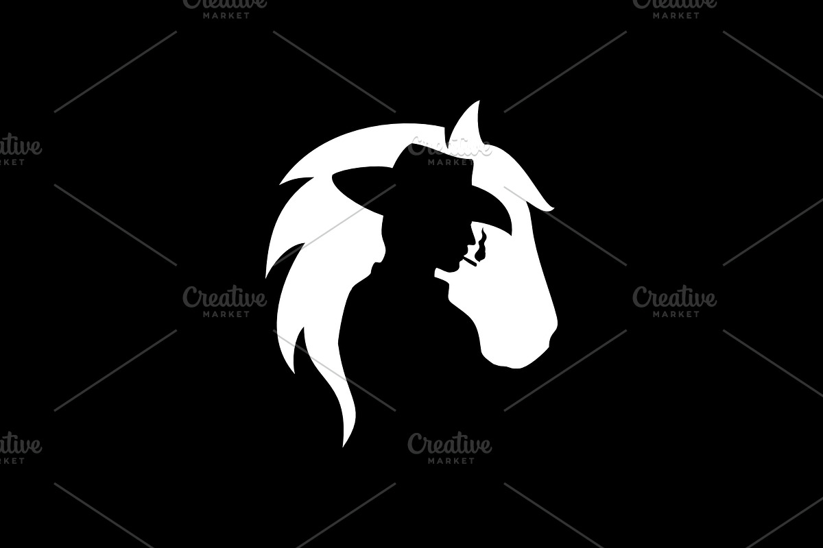 Horse and Man in Logo Templates - product preview 8