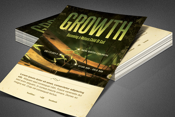 Growth Church Flyer Template