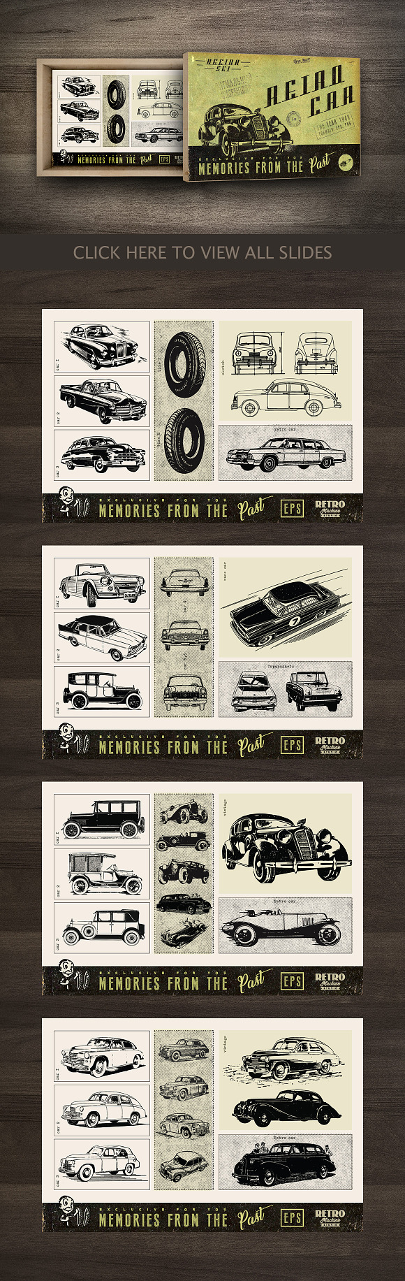 Retro Bundle in Illustrations - product preview 4