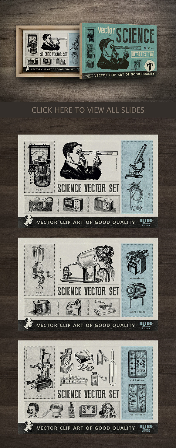 Retro Bundle in Illustrations - product preview 5