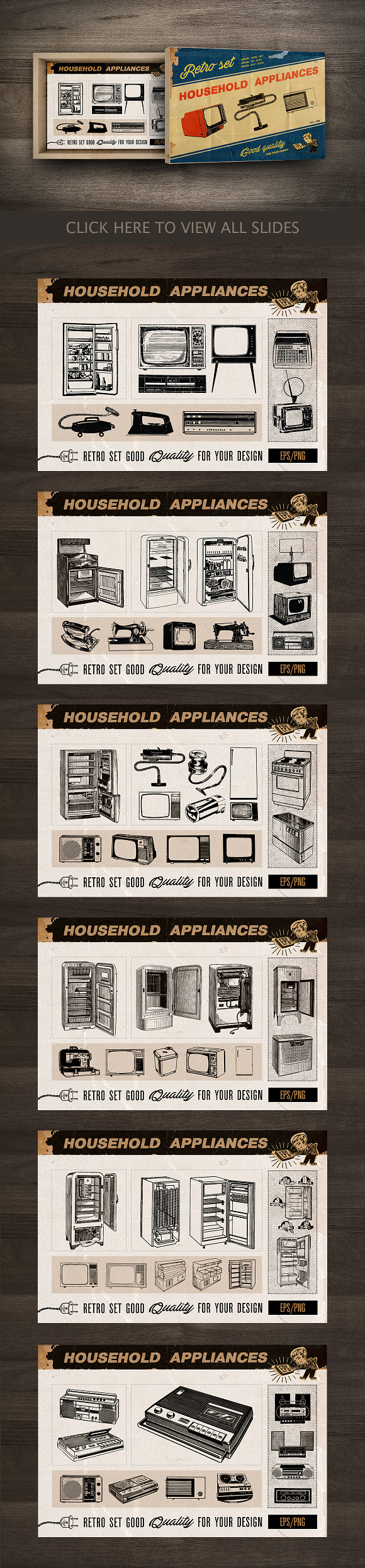Retro Bundle in Illustrations - product preview 7
