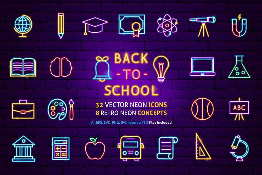 Back to School Neon