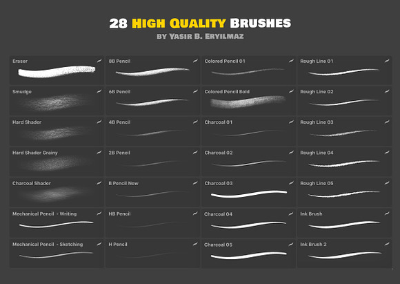 Sketching Brush Set for Procreate in Add-Ons - product preview 4