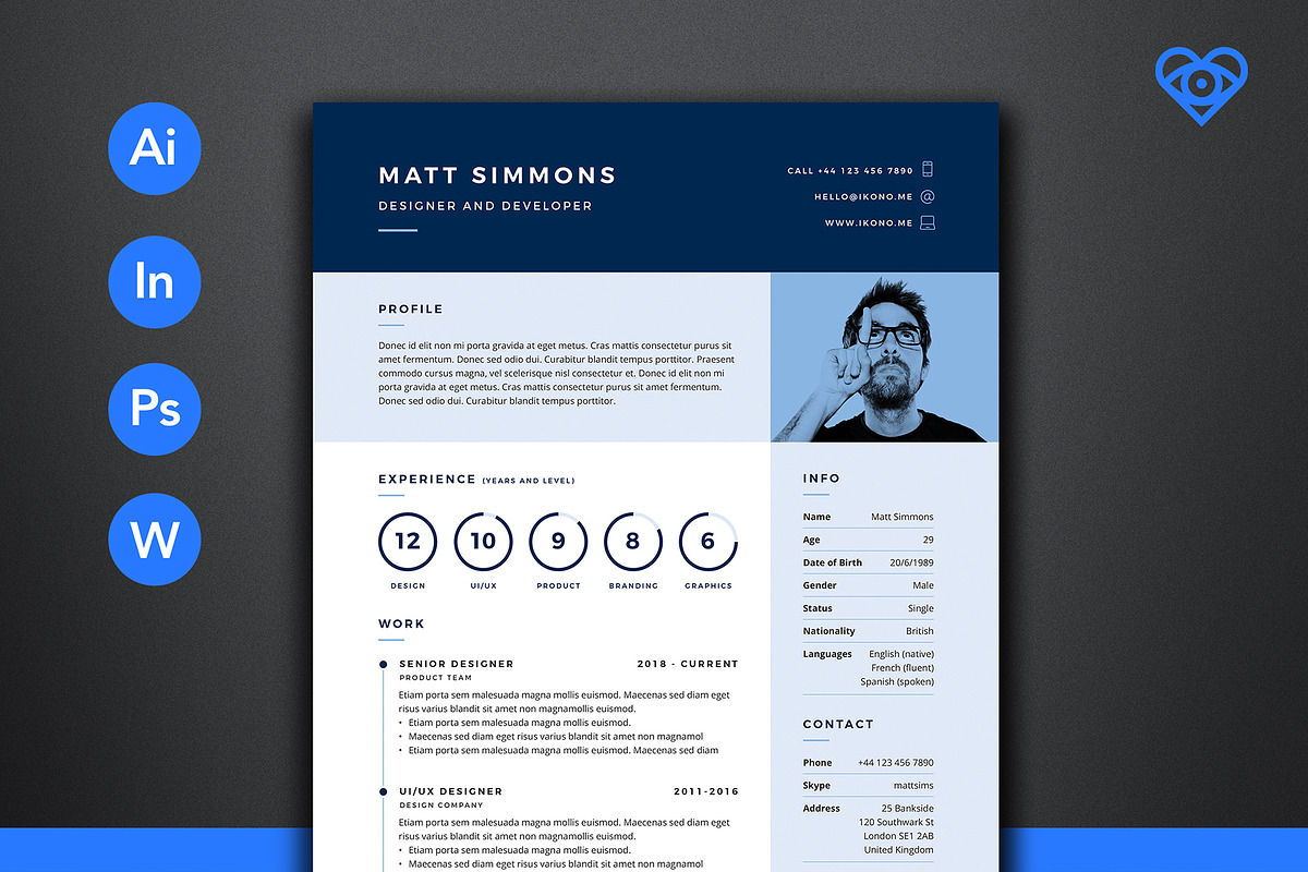 Pro Resume 2 in Letter Templates - product preview 8