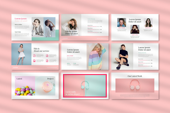 Clover Fashion - PowerPoint in PowerPoint Templates - product preview 3