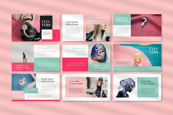 Clover Fashion - Google Slide in Google Slides Templates - product preview 1