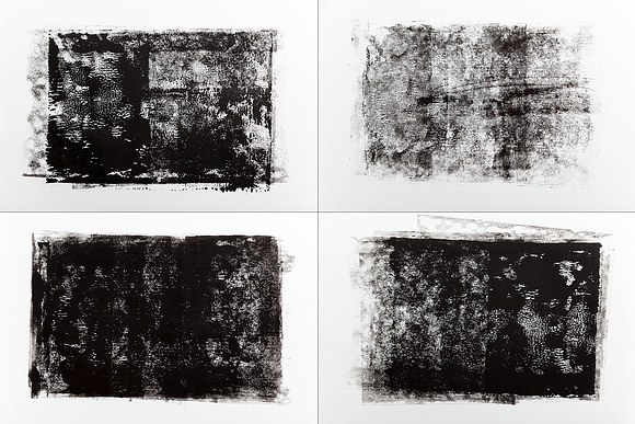 12 Black Rolled Ink Textures in Textures - product preview 2