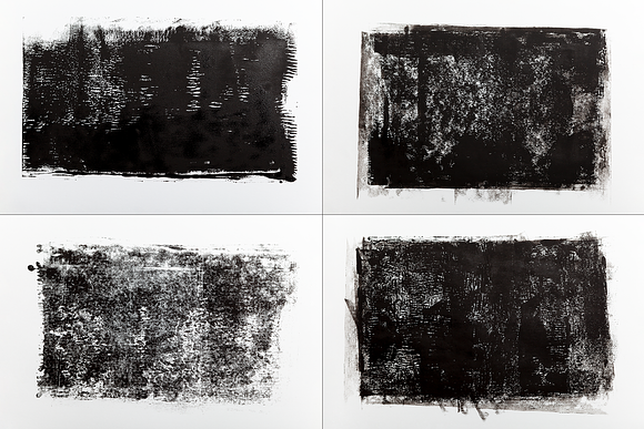 12 Black Rolled Ink Textures in Textures - product preview 4