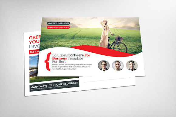 80 Business Postcards Bundle in Postcard Templates - product preview 22