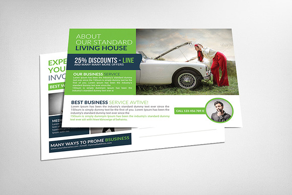 80 Business Postcards Bundle in Postcard Templates - product preview 42