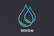 Water drop logo design.