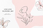 Botanical line art clipart