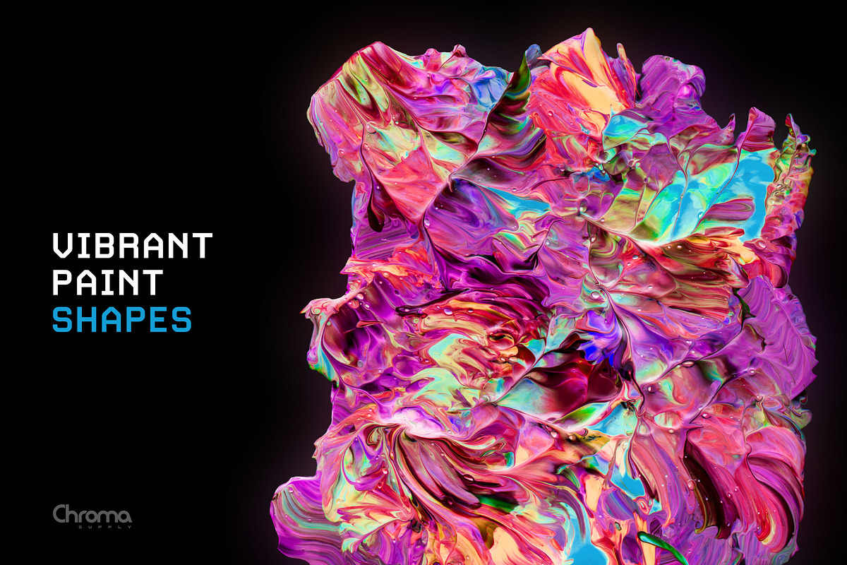 Vibrant Paint Shapes in Textures - product preview 8