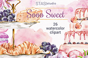 Watercolor Cake clipart Bakery