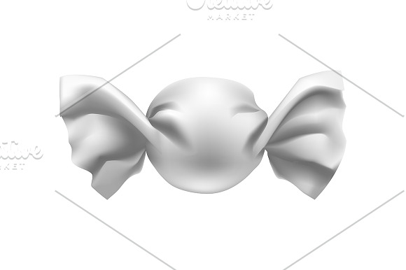 Blank Foil Pack Candies Template Set in Objects - product preview 6