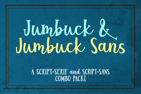 Jumbuck & Jumbuck Sans duo! in Display Fonts - product preview 5