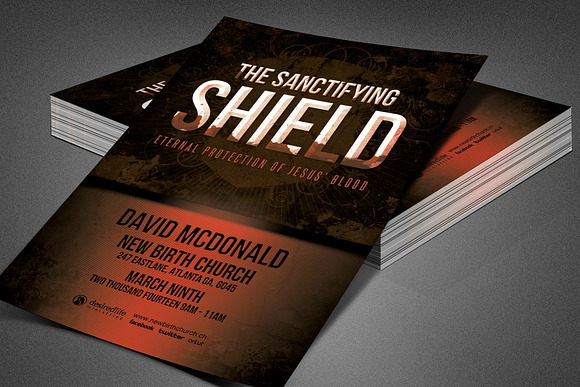 Sanctifying Shield Church Flyer in Flyer Templates - product preview 5