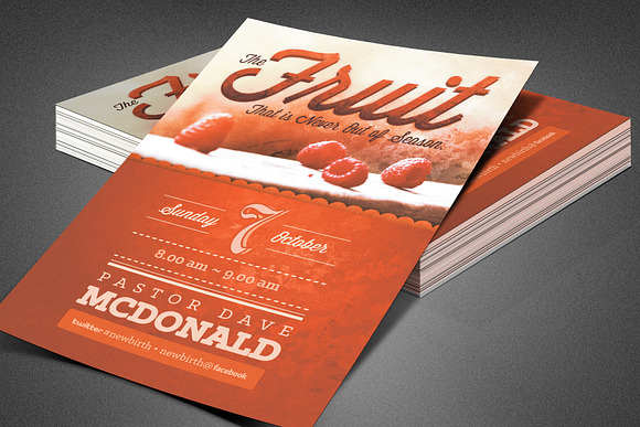 Fruit Season Church Flyer Template in Flyer Templates - product preview 2