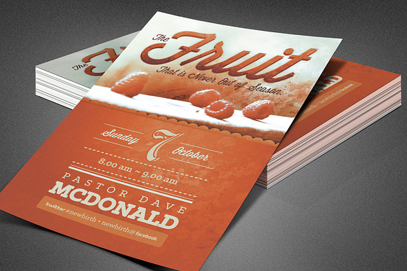 Fruit Season Church Flyer Template in Flyer Templates - product preview 4