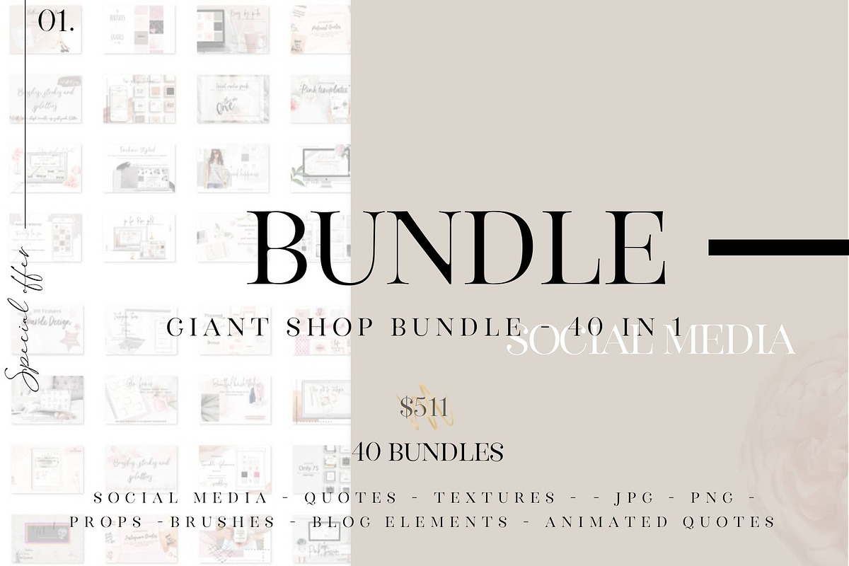 Giant shop bundle - 40 in 1 in Instagram Templates - product preview 8