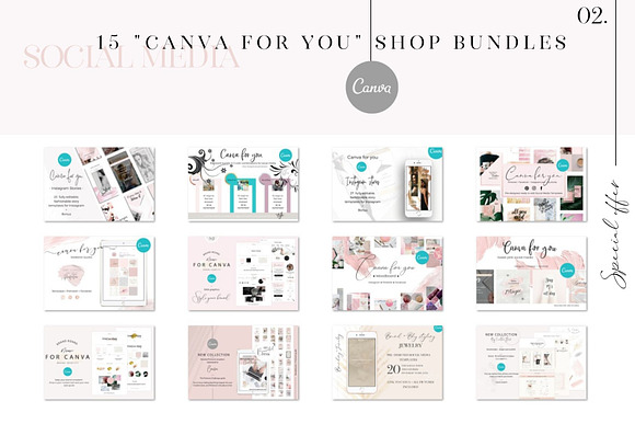 Canva for you collection - 15 in 1 in Instagram Templates - product preview 1