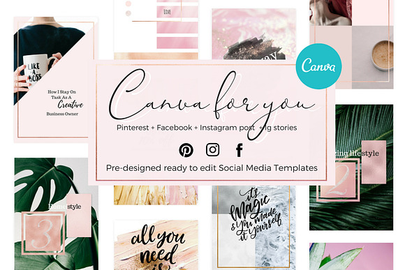 Canva for you collection - 15 in 1 in Instagram Templates - product preview 5
