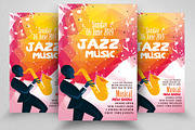 Jazz music Night Flyer Template