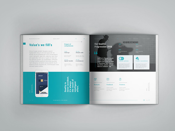 Square Brochure in Brochure Templates - product preview 5