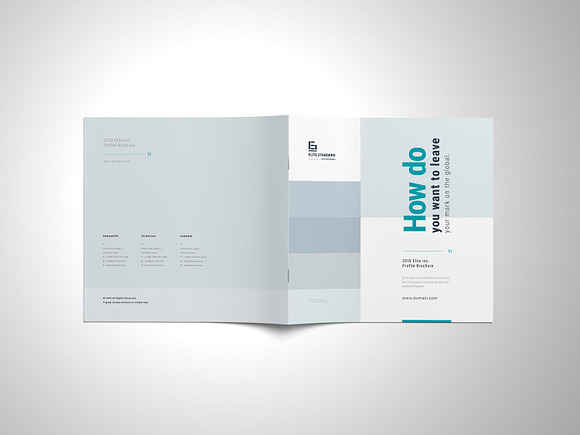 Square Brochure in Brochure Templates - product preview 8