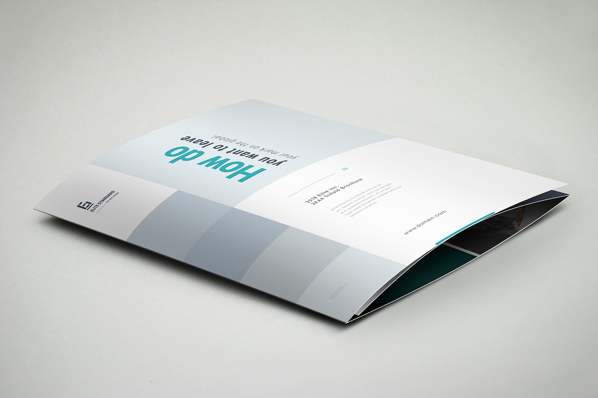 3xA4 Trifold Brochure in Brochure Templates - product preview 8