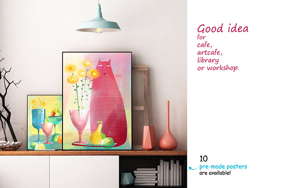 Still Life with Cat - poster creator in Illustrations - product preview 4