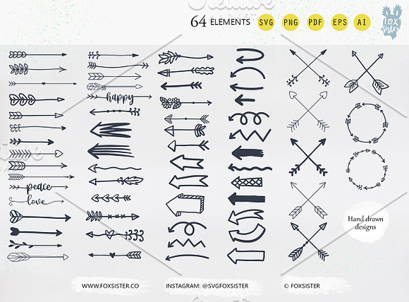 60+ Vector Arrows Clipart in Illustrations - product preview 1