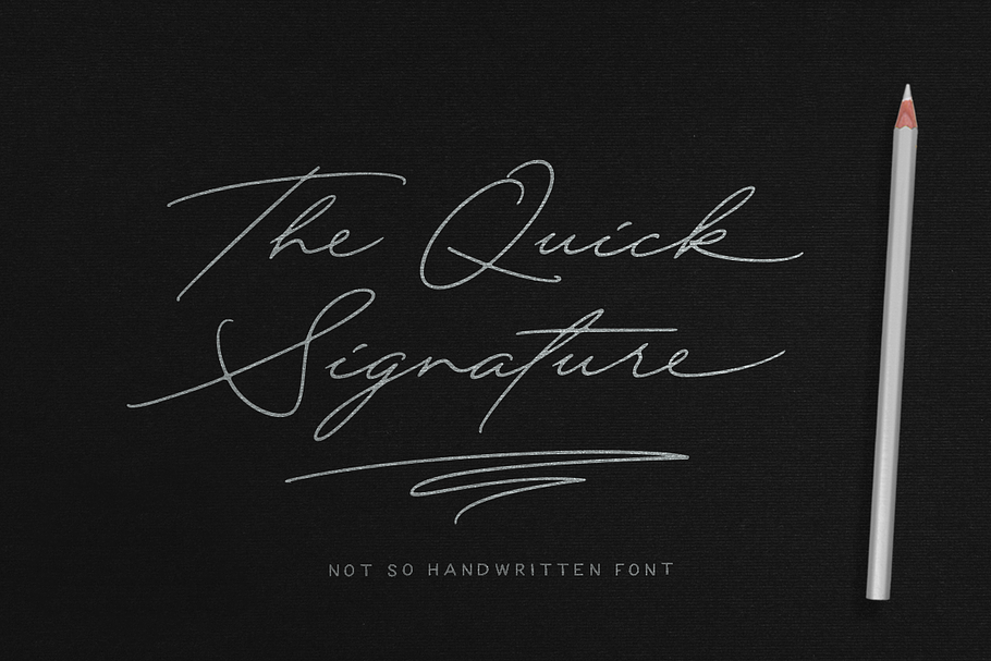 Quick Signature Pro in Signature Fonts - product preview 8