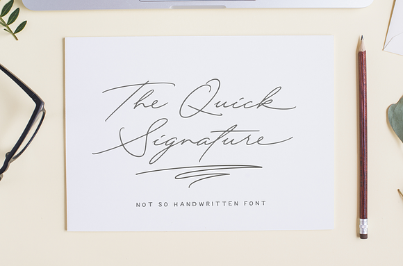 Quick Signature Pro in Signature Fonts - product preview 19