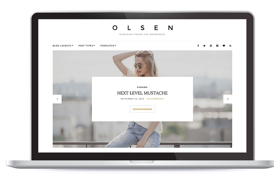 Olsen Blogging Theme for WordPress
