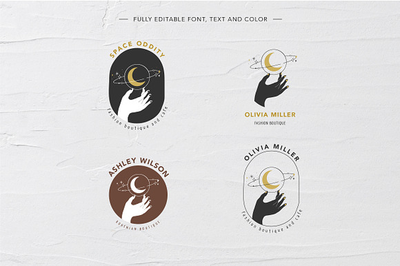 Hands - hand drawn premade logos set in Logo Templates - product preview 9