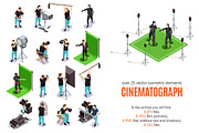 Cinematograph Isometric Set
