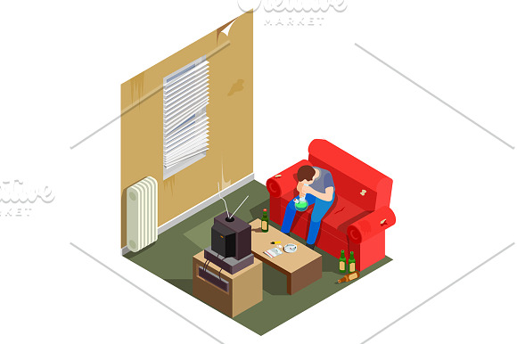 Addictions Isometric Set in Illustrations - product preview 3
