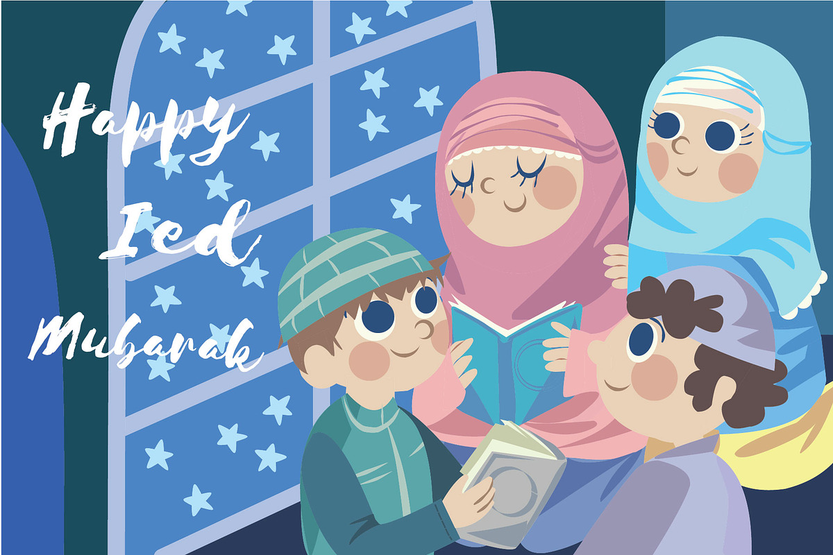 Ied Mubarak 2nd - VectorIllustration in Illustrations - product preview 8