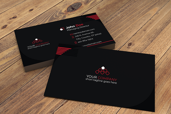 Simple Professional Business Card 01 in Business Card Templates - product preview 3