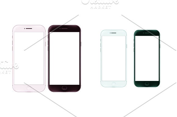 Realistic mobile phones in Mobile & Web Mockups - product preview 2