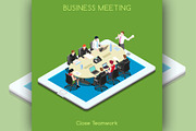 Startup Teamwork Tablet Meeting