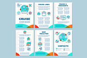 Cruise brochure template layout