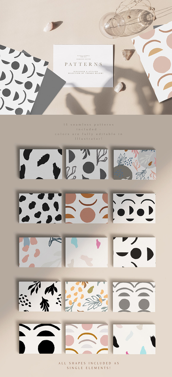 Terrae Modern Abstract Geometric Set in Illustrations - product preview 9