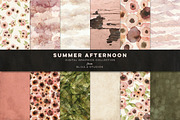 Summer Afternoon Floral Watercolors